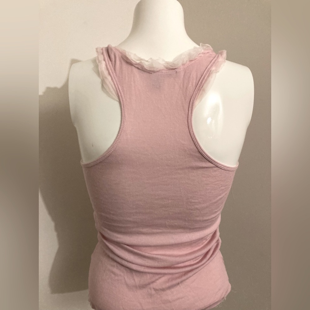 Pamela Stewart Ruffled Racerback Tank Top - Picture 2 of 3
